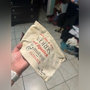 Kate spade makeup pouch